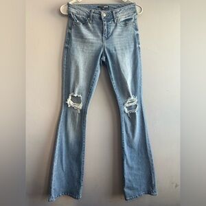 Fashion Nova Light Blue Flare Jeans